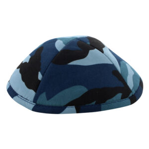 Kippah 19cm- Camouflage Blue Colors