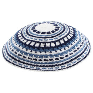 Knitted DMC Kippah 20cm- Multicolored