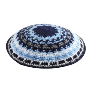 C KNITTED DMC KIPPAH 20 CM- COLORFUL