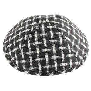 Cloth Kippah 17 cm- Squares