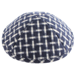 Cloth Kippah 17 cm- Squares