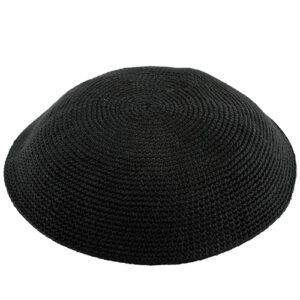 D.M.C Kippah 16cm- Plain Black
