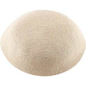 C DMC KIPPAH 15CM- PLAIN OFF WHITE