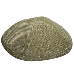 Glitter Fabric Kippah 16 cm- Gold Color