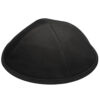 Fabric Kippah size 4, 20 cm- Glossy Black