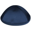 Fabric Kippah size 2, 17.5 cm- Glossy Blue