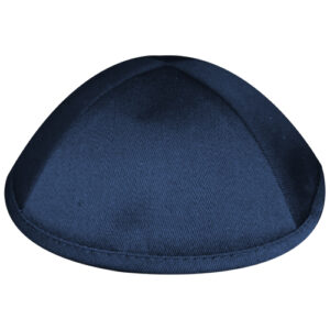 Fabric Kippah size 4, 19 cm- Glossy Black