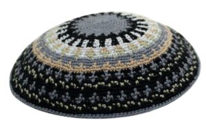 C DMC KIPPAH 17 CM- BLACK, GRAY, BROWN