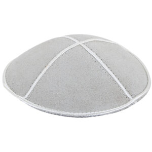 Suede Kippah 14 cm- Off-White