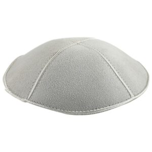 Suede Kippah 17 cm- Off-White