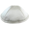 Satin Kippah Deluxe 20cm- with Pin Spot- Off White