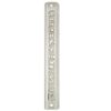 Plastic Mezuzah with Rubber Cork 12cm- Clear with "Shema Yisrael" Plaque