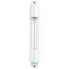 White Wooden Mezuzah with Glass Cylinder 12cm- White