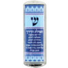 Nickel and Epoxy Mezuzah for Car 5cm-Wayfarers Prayer in Shades of Blue