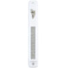 Wood  Mezuzah with Back 15cm- White Inlaid with Stones