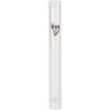 Plastic Mezuzah with Screw 12cm- Clear with Silver Shin