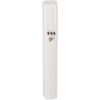 Plastic Mezuzah with Rubber Cork 12 cm- White with Silver Shin - Without Holes