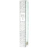 Glass Mezuzah with Silicon Seal 12cm- - with Ornate Design