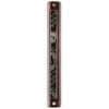 Plastic Mezuzah with Rubber Cork 12cm- Brown with "Blessing" Plaque