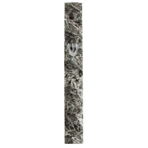 Polyresin Mezuzah 12cm- Dark Gray Marble