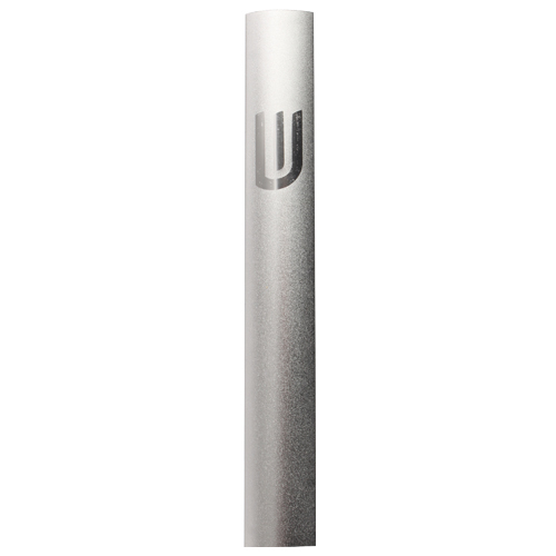 Aluminium Mezuzah 10cm- Dotted Design in Gray, with the Letter "Shin"