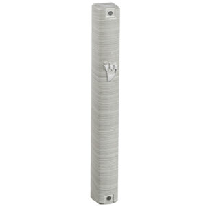 Plastic Mezuzah 15 cm 3D Metallic Paint