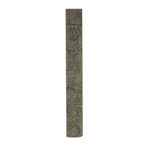 Polyresin Mezuzah 12cm, Stone-like Design