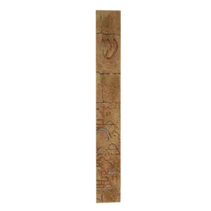 Polyresin Mezuzah 15cm, Stone-like Design