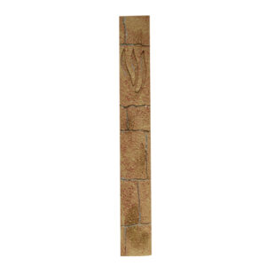 Polyresin Mezuzah 15cm, Stone-like Design