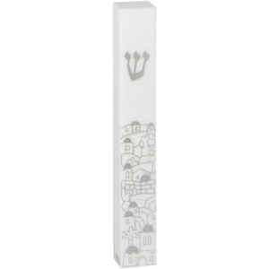PERSPEX MEZUZAH 12 CM- WHITE