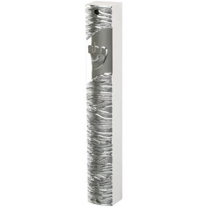 PLASTIC MEZUZA 15 CM SILVER