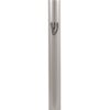 Aluminum Semi- Round Mezuzah 10 cm - Special profile, Shiny Silver