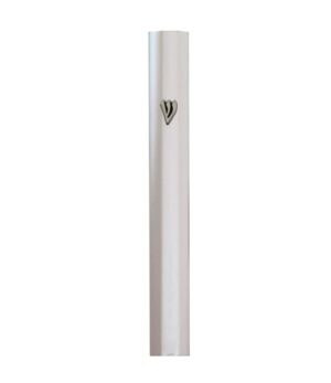 Aluminum Mezuzah 10cm-with Metal Silver Shin