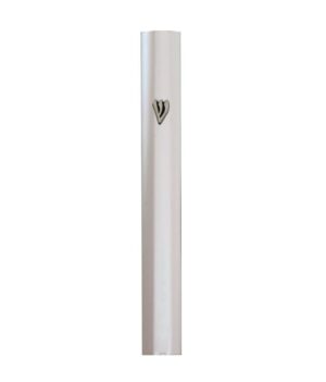 Aluminum Mezuzah 15cm-with Metal Silver Shin