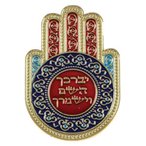 Metal Hamsa Magnet 3.8*5.6cm, Multicolored- Blessings