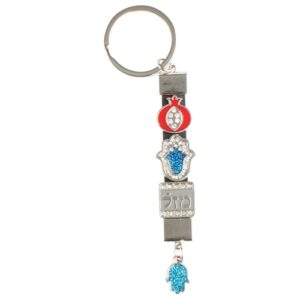 Keychain 9cm- Four Multicolored Amulets