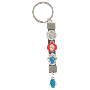 Keychain 9cm- Four Multicolored Amulets