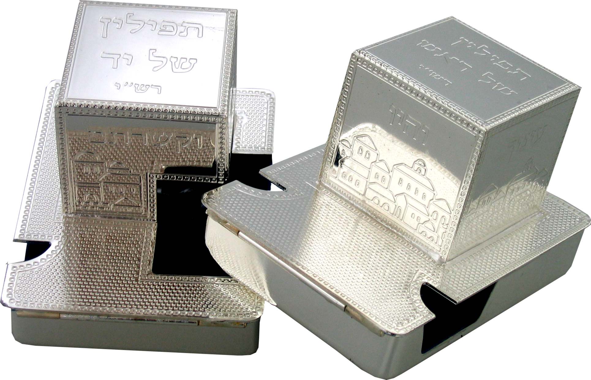 Silvered Box for Tefillin Size 35