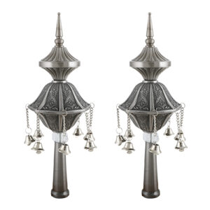 Pair of Rimonim for Torah  32 cm - Pewter