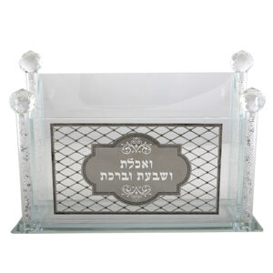 CRYSTAL BENCHERS STAND WITH METAL PLAQUE 22x31 CM
