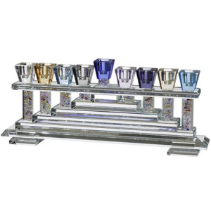 Crystal Menorah 31*12cm- Colorful