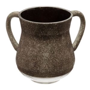 נטלה מהודרת מאלומיניום בציפוי נצנצים בגוון ירוק אפור 13 ס"מ