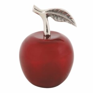 תפוח מהודר מאלומיניום אמייל אדום 12X8 ס"מ
