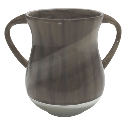 נטלה מאלומיניום מהודרת גימור שיש בגוון חום 13 ס"מ