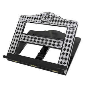 שטנדר מהודר מעץ מהגוני עם הדפסת כסף 34X38 ס"מ