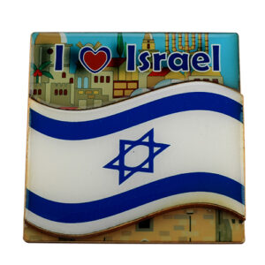מגנט אפוקסי "דגל ישראל" 6x6 ס"מ