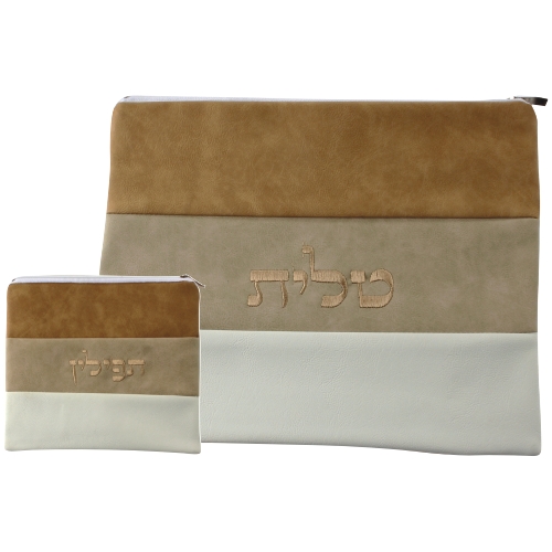 #סט טלית תפילין פיו "תפרים" 30x36 ס"מ