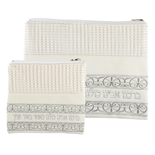 #סט טלית תפילין רשת ופיו 30X37 ס"מ