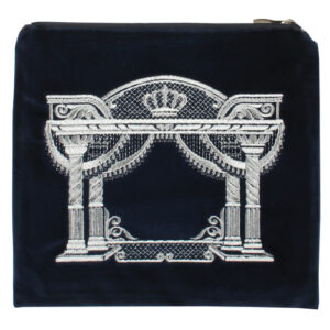 תיק תפילין קטיפה גרמנית מהודר 26x26 ס"מ