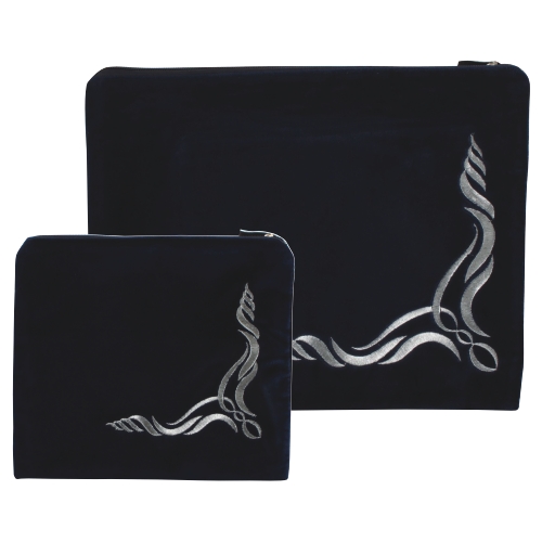 סט טלית תפילין קטיפה גרמנית 38*31 ס"מ